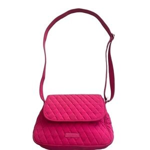 Vera Bradley Women’s Hot Pink Quilted Crossbody Bag